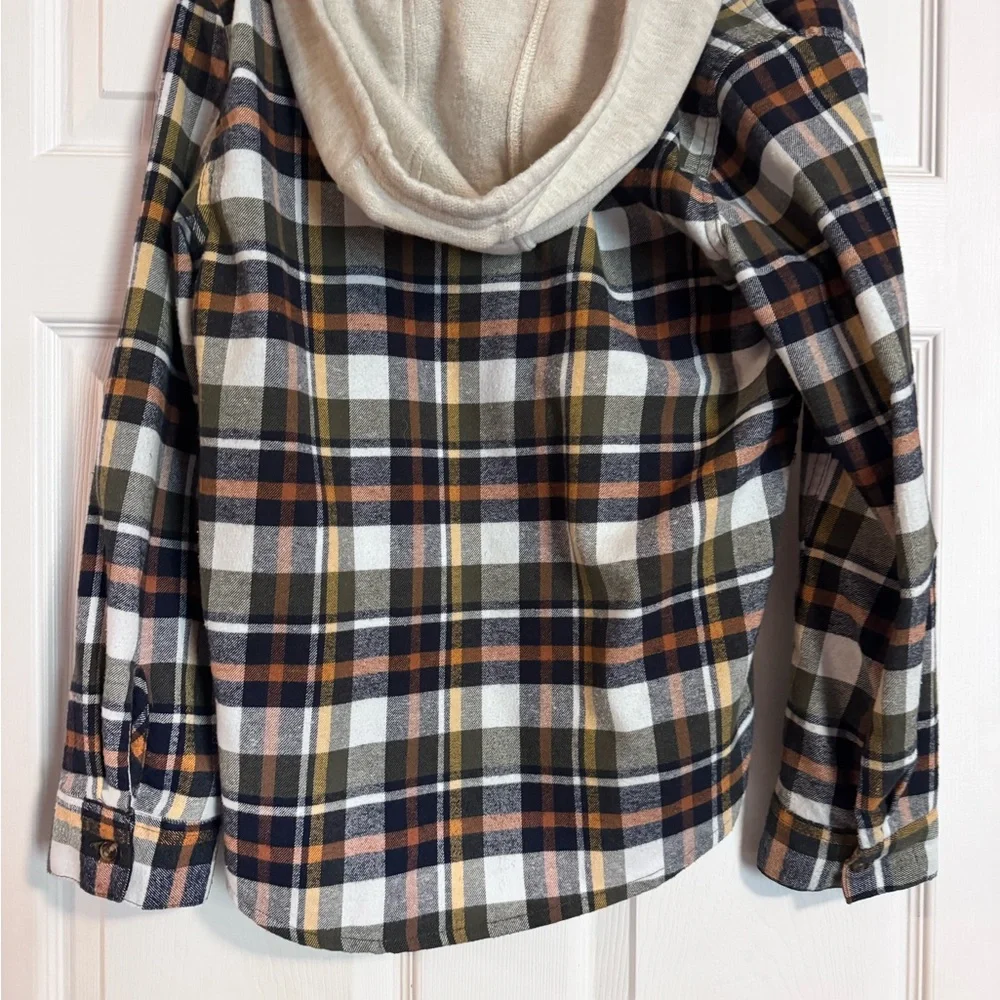 Boys 14-16 XL Levi's Multicolor Plaid Shirt with hood